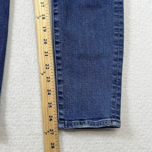 Madewell Jeans 27 Skinny 9" Mid Rise Denim Button Fly Pockets Medium Wash New - Picture 11 of 14